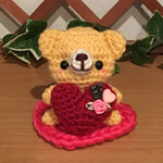 バレンタイン❤️くま＊あみぐるみ＊ハート