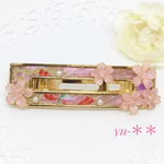 和風☆桜 バレッタ