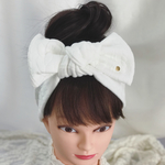 隣の家族は青く見える＊奈々さん使用＊キルトリボンヘアバンド＊ホワイト