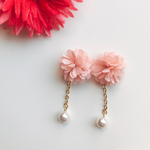 2way*3色*フラワー✖︎ホワイトパールのピアス♡