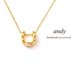 Horse Shoe Charm Necklase【Gold Or Silver】