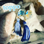 タッセルレジンピアス