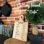 カフェメニュー風 カッティングボード