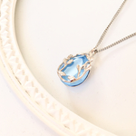 送料無料♡Swarovski ジュエルリーフネックレス