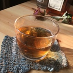 手染め・手織りのミニコースター(ブルー)