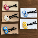 【sale】お花のヘアゴム 2個セット