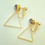 denim△triangle earring