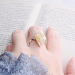 【受注製作】♡ﾘﾆｭｰｱﾙ♡ミモザの指輪