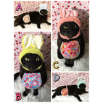 キャンディ柄&ゼリービーンズ柄エプロン猫ちゃんの首輪