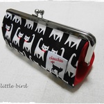 再販＊がま口ﾍﾟﾝｹｰｽ・ﾒｶﾞﾈｹｰｽ　＊Petit chat noir＊