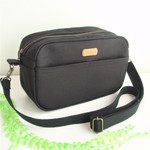 倉敷帆布　ショルダーバッグ　2WAY  ポシェット　黒