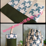 terumama102様専用ページ☆入園入学三点セット(ブルー)