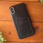 harumin0306様オーダー◆iPhone 6plus◆ブッテーロ 花柄カードケース・クリスタルポイント付