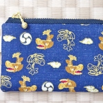 【227】カードの入る小銭入れ＜青のしゃちほこ＞