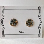 送料無料＊ブラックシェルピアス/イヤリング