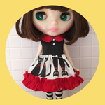 クロにゃんワンピース&ニーハイソックス