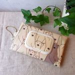 【new】bitattoミニ付き　携帯用ウェットティッシュケース　シロクマ