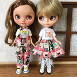 ブライスサイズ サロペスカートセット