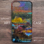 新色!! iphone7 アートケース 1点物   手描き ペイント iPhoneケース スマホケース 抽象画 絵画 アート アイフォンケース アイホン　18
