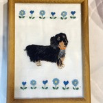 【megu627ご予約品】くーちゃんの刺繍額