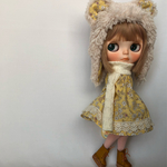 【再販】ブライス くまちゃん帽子＊ワンピースセット