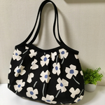 北欧  花柄のグラニーバッグ