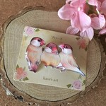 シナモン文鳥 ブローチ（ケース無し）