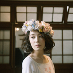多種の布花のリース