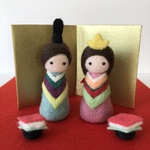 🎎羊毛フェルトのお雛様
