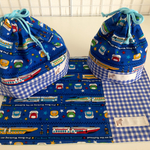 お弁当袋★コップ袋★ランチョンマット(ナフキン) 3点セット 男の子★新幹線★電車