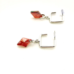 Square and Crystalピアス