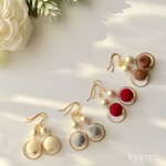 【選べるカラー】velvet beads & cotton pearl