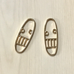 GOLD FACE CHARM PARTS
