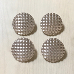 ANTIQUE SILVER PLASTICS DESIGN BUTTON PARTS