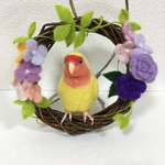 ※専用ページです※birdhouse274様のコザクラインコちゃんのリースです♪