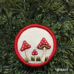 きのこの刺繍ブローチ✴︎63