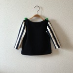 90cm★ポンポン付の裏起毛ボートネック