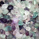★天然石★フローライト・ビーズ　30ｇ+20ｇ