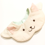 【限定】もこもこどうぶつスタイ(しばホワイト)