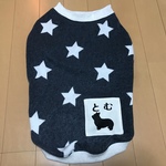 コーギー用 フリース星柄 グレー