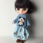 ミディブライス★ブルー親子パンダさんセット★くま太郎