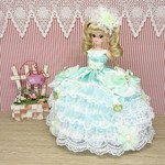 リカちゃん お姫様ドレス 一点物☆ミント