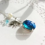 水の化石標本ネックレス【碧の泉】