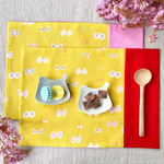 ランチョンマット ୨୧  あか×ピンク