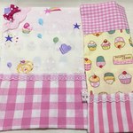 35×25💛ランチョンマット♡両面可愛いスイーツ♡りぼん♡幼稚園・保育園　