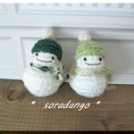 雪だるまちゃんマグネット　ペア