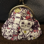 がま口（招き猫赤）