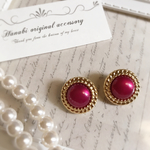 大ぶり♥エンジデザインピアス/イヤリング