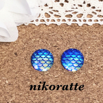マーメイド♡ブルー ピアス／ノンホールピアス