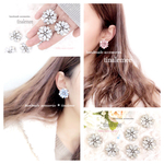 Milky snow flower pierce